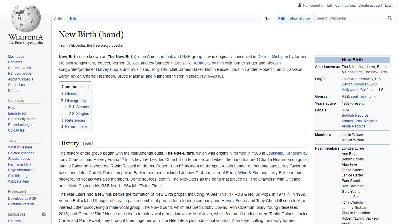 New Birth (band) - Wikipedia